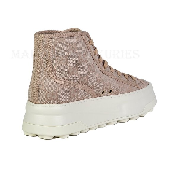 GUCCI SNEAKERS TENNIS 1977 GG SUPREME LOGO CANVAS SHOES  sz 39.5 9.5 US - Picture 6 of 14